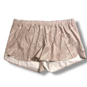 Old Navy Active Womens Athletic Summer Shorts Stretch Quick Dry Lined Beige XXL